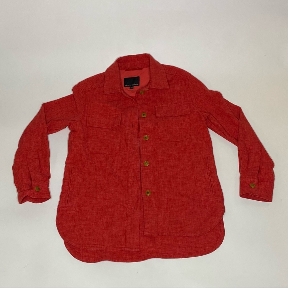 Banana Republic thick cotton button up men’s XS
